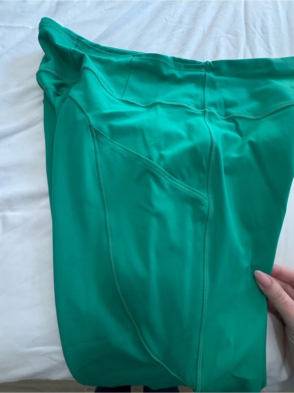 lululemon Fast & Free High Rise Cropped 23” - Kelly Green